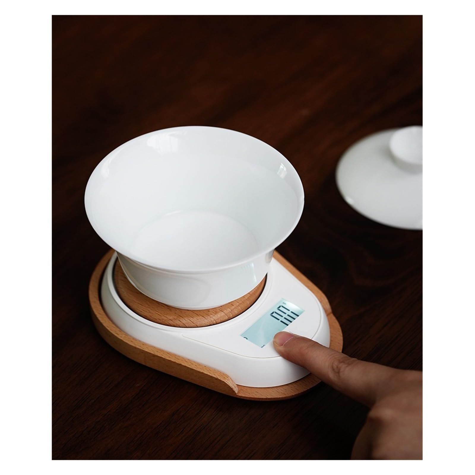 Minibalanzas Electrónicas De Alta Precisión Balanzas Pequeñas Cocina Medición Precisa Esfuerzo(E (Style1 with Tray))