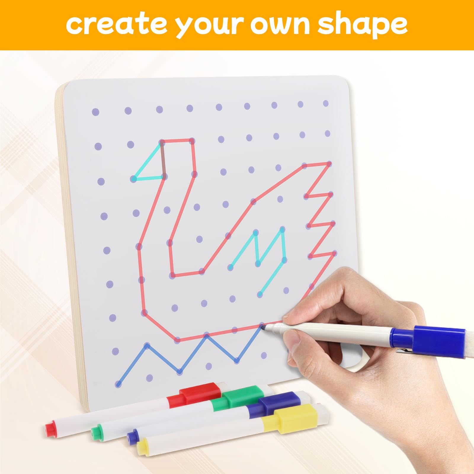 3 zestaw drewnianych geoboard łamigłówka tablica blok geoboard dla dzieci małych dzieci