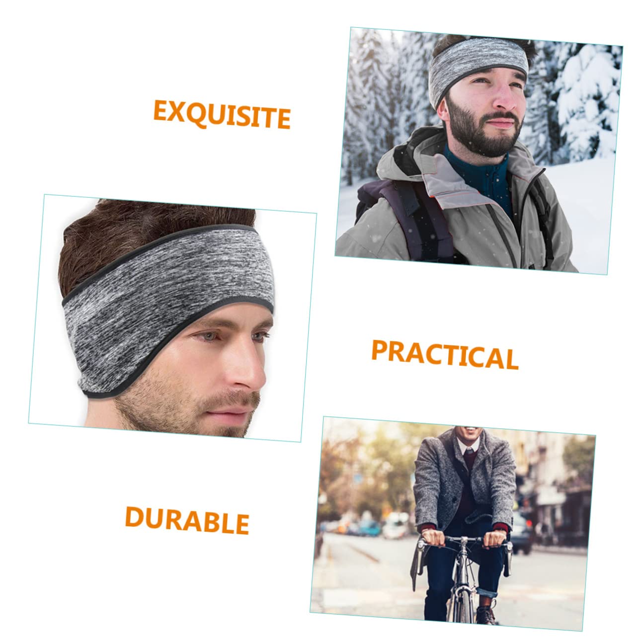 Kisangel Diadema Calentadora De Oídos para Invierno Protección Y Orejeras De Polar para Correr Y Actividades Unisex Y Óptima