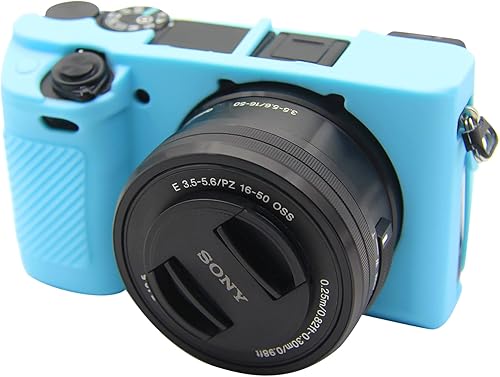 Easy Hood Funda para cámara digital Sony Alpha A6100 A6300 A6400 ILCE-6100 ILCE-6300 ILCE-6400, carcasa de silicona suave antiarañazos, funda Easy Hood Funda para cámara digital Sony Alpha A6100 A6300 A6400 ILCE-6100 ILCE-6300 ILCE-6400, carcasa de silicona suave antiarañazos, funda