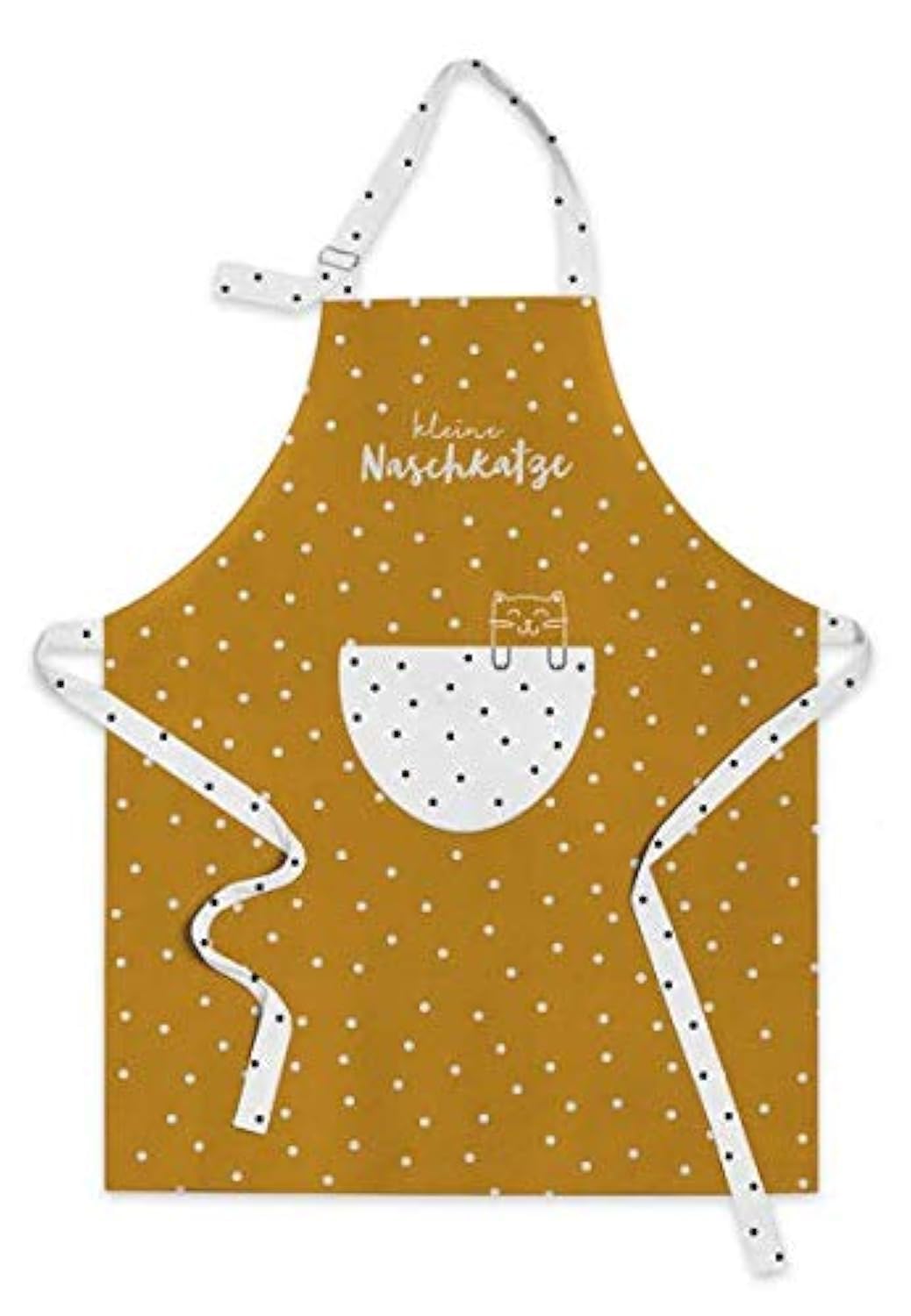 Grafik-Werkstatt Cooking Apron with Funny Saying Little Snack Cat