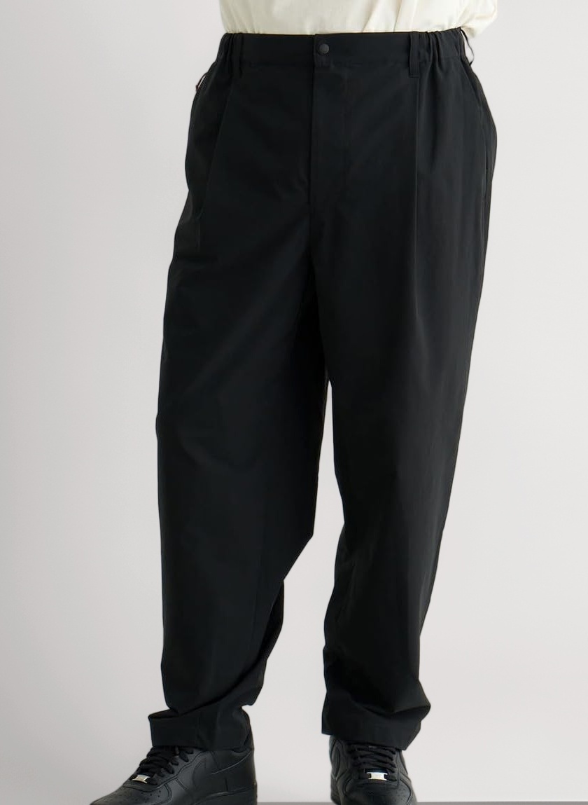 Amazon | NANGA ナンガ DotAir COMFY TUCK TAPERED PANTS P.BLK S