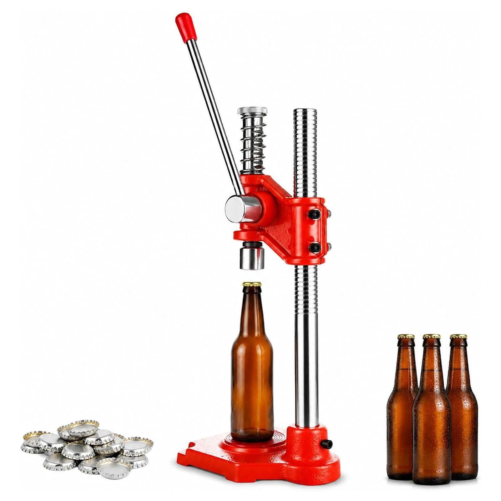 Tappatrice manuale bottiglie birra,regolabile in altezza for tappi 26 mm