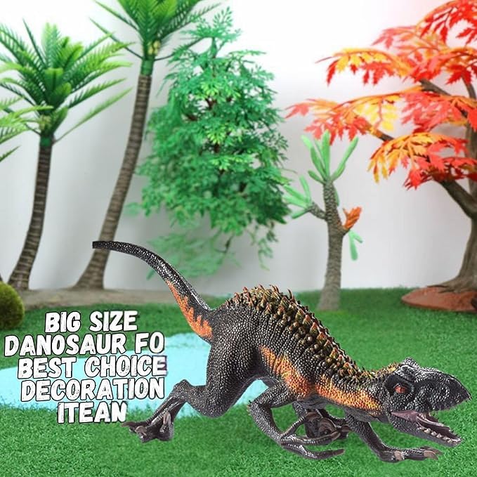 Image of Big Size Realistic T-Rex Dinosaur Toy for Kids Velociraptor Dino Jumbo Safari Action Figurine Toys Playset for Girls and Boys Birthday Gifts Prehistoric Animals Educational & Learning Items