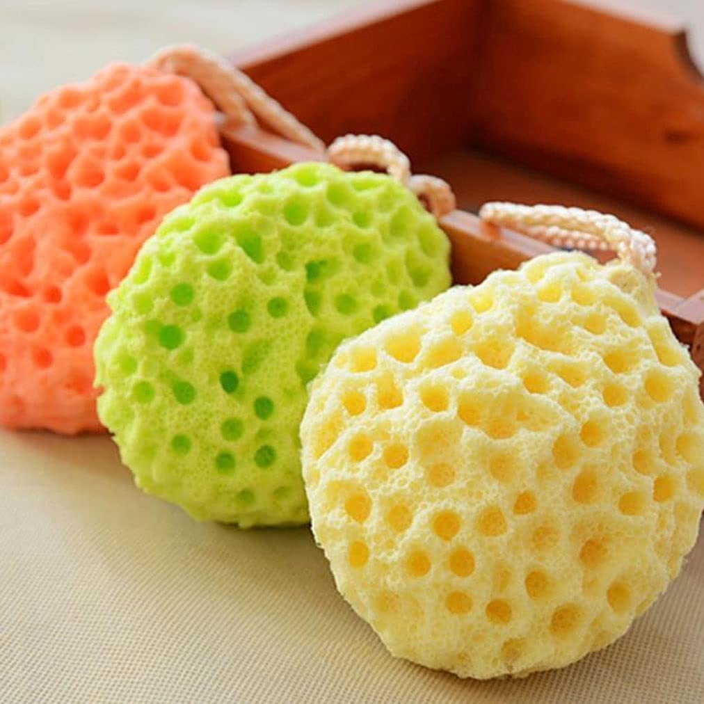 Ręcznik złuszczający Złuszczająca gąbka pod prysznic Loofahs Gąbki pod prysznic Miękka gąbka do ciała dla dorosłych Gąbka do kąpieli dla dzieci Gąbka do szorowania (2/3/4 paczki) Rękawiczki
