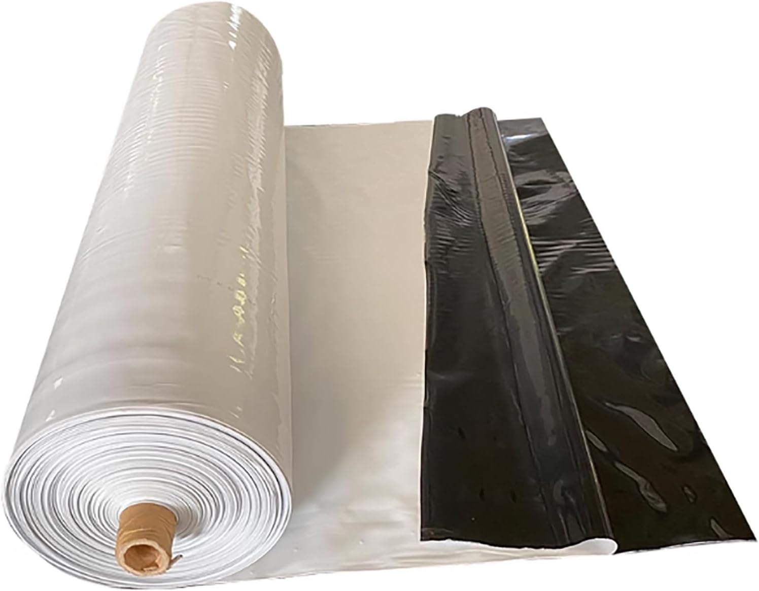 Black And White Panda Membrane, Pure Polyethylene Opaque Waterproof Membrane - Suitable For All Seasons, Garden Covering, Suitable For Greenhouses, Diy Grow Rooms And Garden(Size:4x20m(13.12x65.61ft))