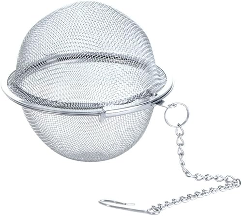 Bola de té de acero inoxidable bola de té guiso caja de especias filtro de té con filtro de bola marinada S