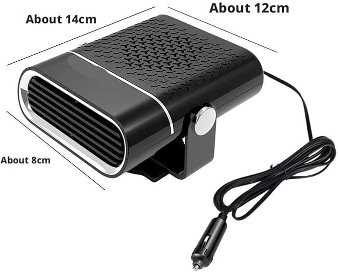 Calefactor Eléctrico Portátil para Auto 12V Convector con Ventilador miniatura 8