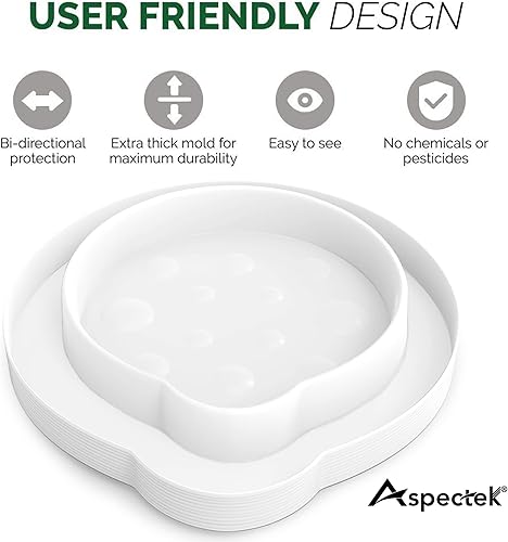 Vista 6 de ASPECTEK Trampa para insectos de cama, interceptor para chinches de cama, paquete de 8. Trampa para insectos, segura y ecológica, eliminador