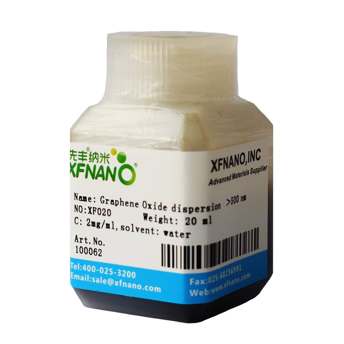 Research Grade Single Layer Graphene Oxide Dispersion with Diameter<500nm-Same Day Priority Shipping