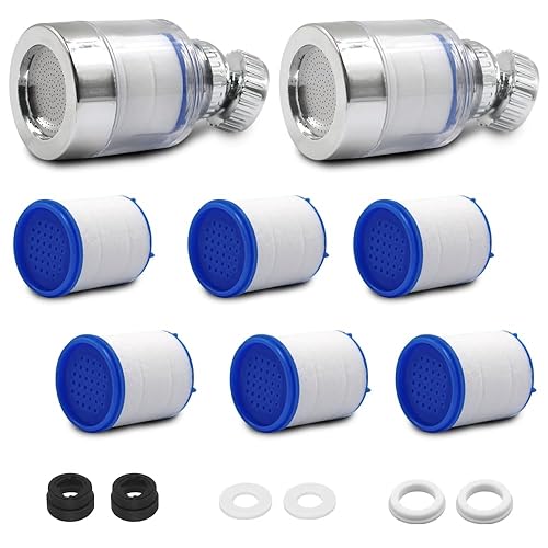 Miniatura 2 de Sonku - Filtro de grifo de baño, filtro universal giratorio de 360 para el hogar, baño y cocina (paquete de 2)