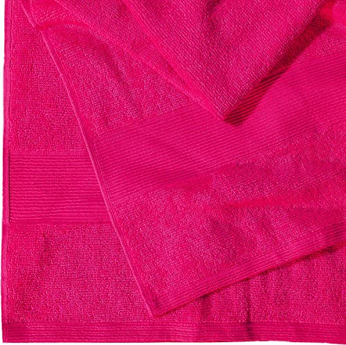 Textile Do Extra Large Super Jumbo Bath Sheet Towel 100% Egyptian Cotton XL Bath Sheets(100 x 200 cm-600 GSM) (Hot Pink) - Image 3