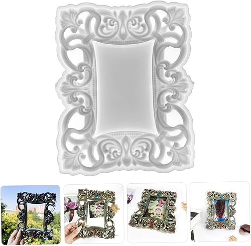 Miniatura 8 de Molde para marco de fotos, moldes de resina epoxi para decoración de resina epoxi, marcos de fotos de silicona, suministros para hacer marcos,