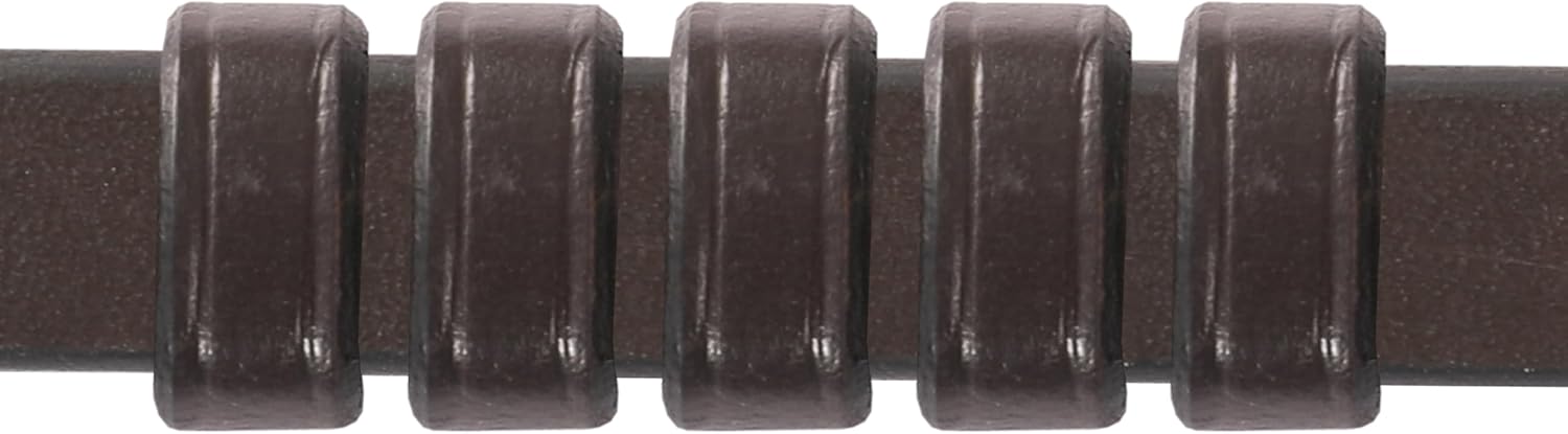 Exion Leather Keepers Horse Bridle - Pack of 5 Replacement Bridle Keepers for Flash, Breastplate, Martingale, and Halters | Anti-Slip Top-Grain Leather