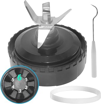 Blender Replacement Blade for Ninja Mega Kitchen System 1500W BL770, 3.35  6 Fins Blender Blade Replacement Parts Compatible with BL660 BL740 BL770 BL780 BL773CO BL771 BL772 ONLY fit 16oz Cups