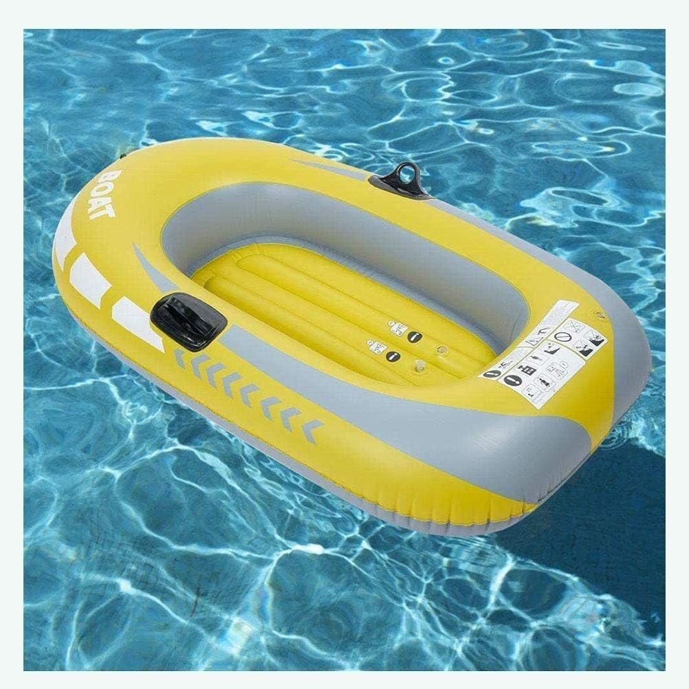Yellow PVC Inflatable Kayak for Two People, Both Adult and Child Boats, Adult Fishing, 00021