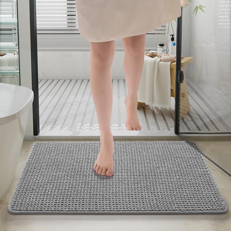 Miniatura 3 de Alfombras de baño con parte trasera de goma, lavables, antideslizantes, extra suaves, lavables a máquina, con borlas, tapetes de baño con parte