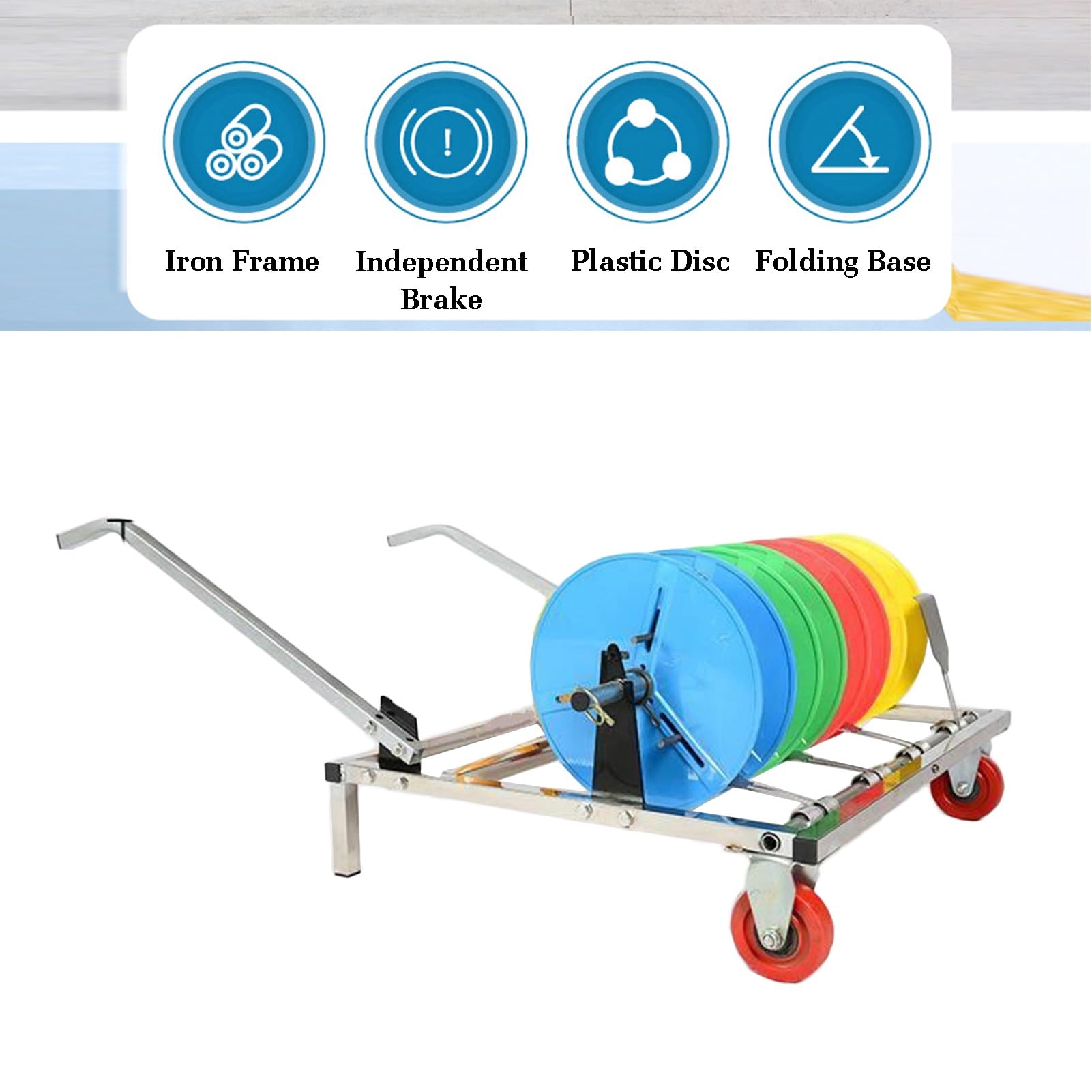 Estante para carretes de Alambre, Soporte para Cables, dispensador de Cables/alambres de Acero Laminado en frío, Soporte para Almacenamiento de carretes de Alta Resistencia, para u