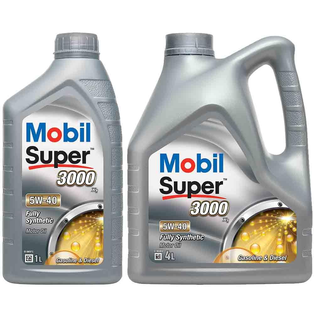 Mobil Super 3000 X1 5W40 Motor Yağı 4 L + 1 L 150547
