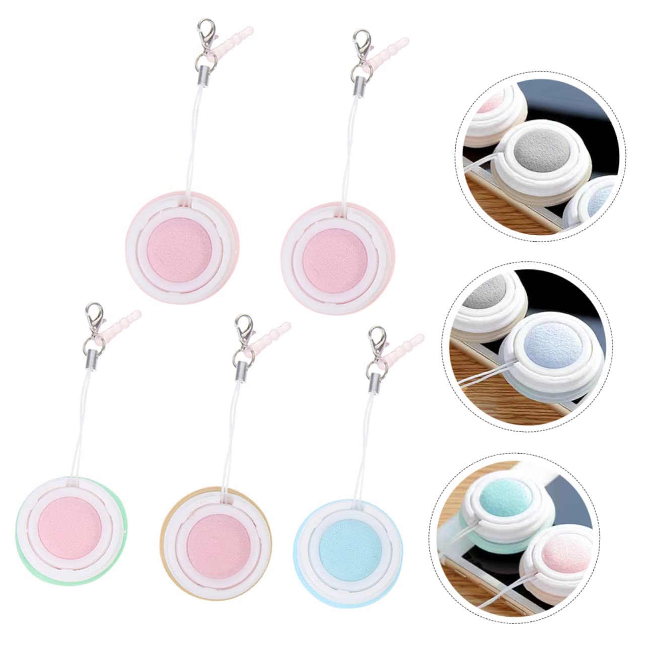 Didiseaon 5 Set Di Panni Per La Pulizia Delle Lenti Per Occhiali in Microfibra Antigraffio Riutilizzabili 5 Pezzi*5