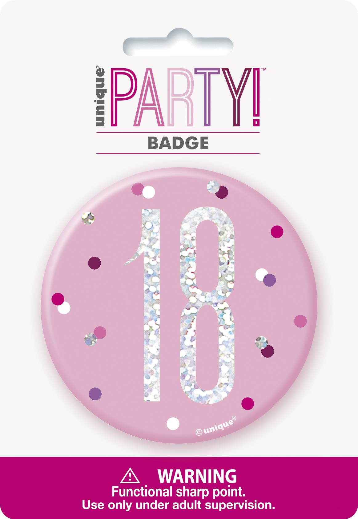 Unique 83490 - 2,74 m - Festa a tema Glitz Rosa e Argento