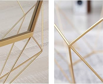 Amazon｜コンソールテーブル 北欧の八角形のゴールドのリビングルーム