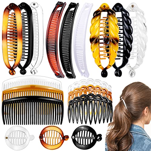 Pinces à cheveux bananes en plastique robuste, des accessoires durables aux finitions soignées.