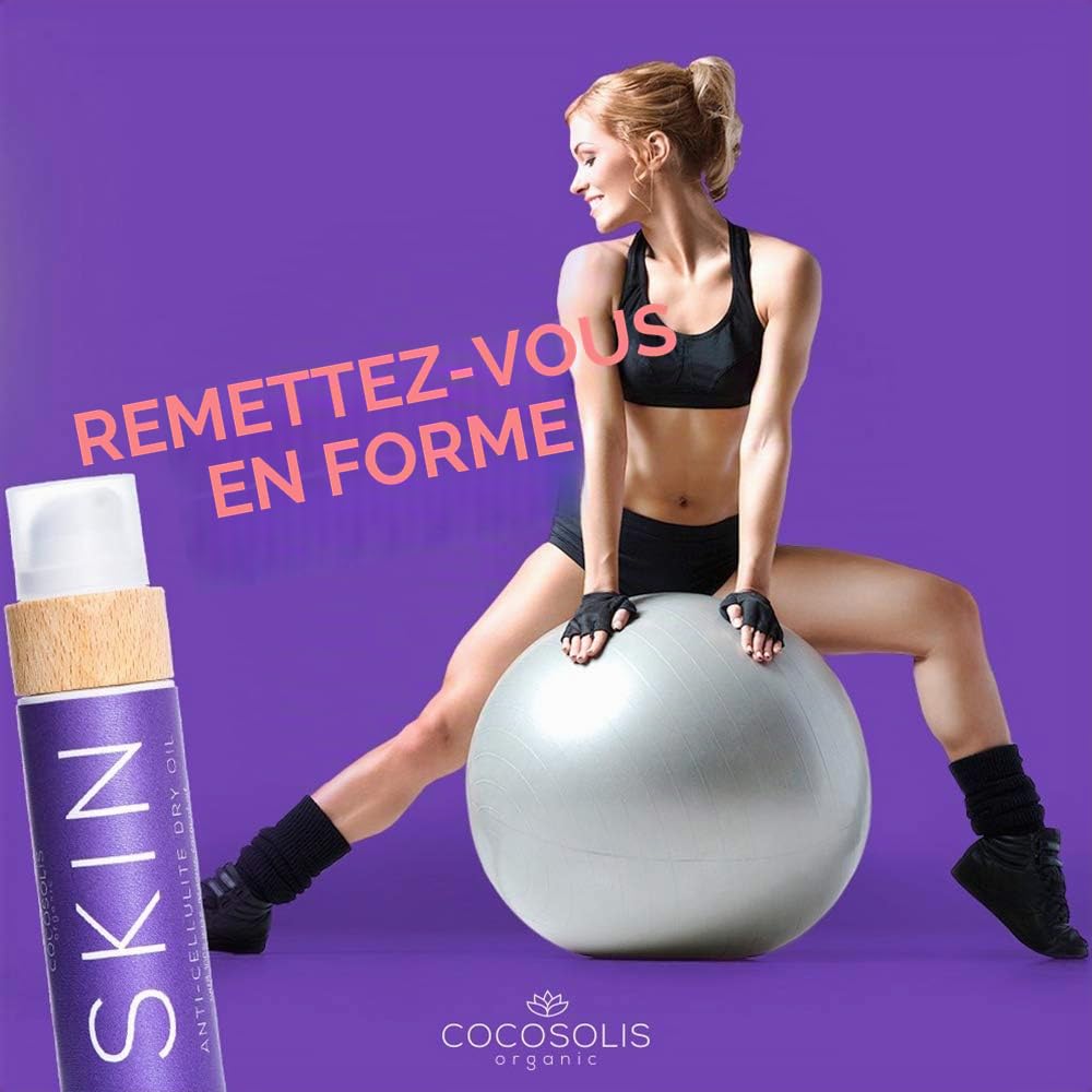 COCOSOLIS SKIN Crème Anti Cellulite Puissant - Huile Anti Cellulite au beurre de café, Crème et à la vitamine E - Raffermit et tonifie la peau, combat la cellulite (110)