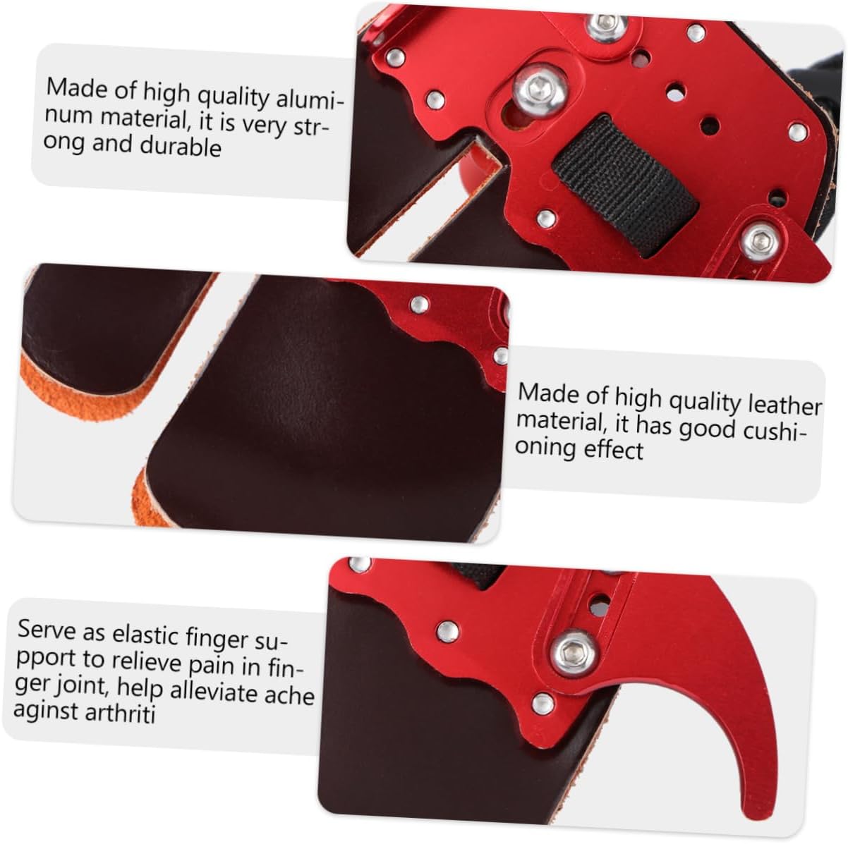 POPETPOP Finger Protector for Archery Sports Durable Finger Guard Cover for Hunting Lightweight and Breathable