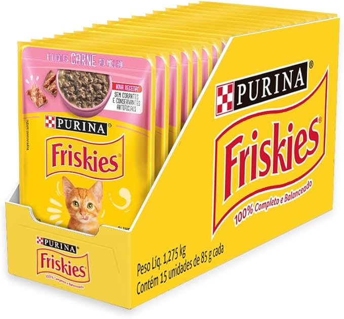 Pack Ração Friskies Filhotes Carne Ao Molho - Com 15 Sachês 85g é ruim? Pack Ração Friskies Filhotes Carne Ao Molho - Com 15 Sachês 85g é boa?