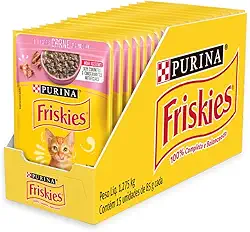 Pack Ração Friskies Filhotes Carne Ao Molho - Com 15 Sachês 85g