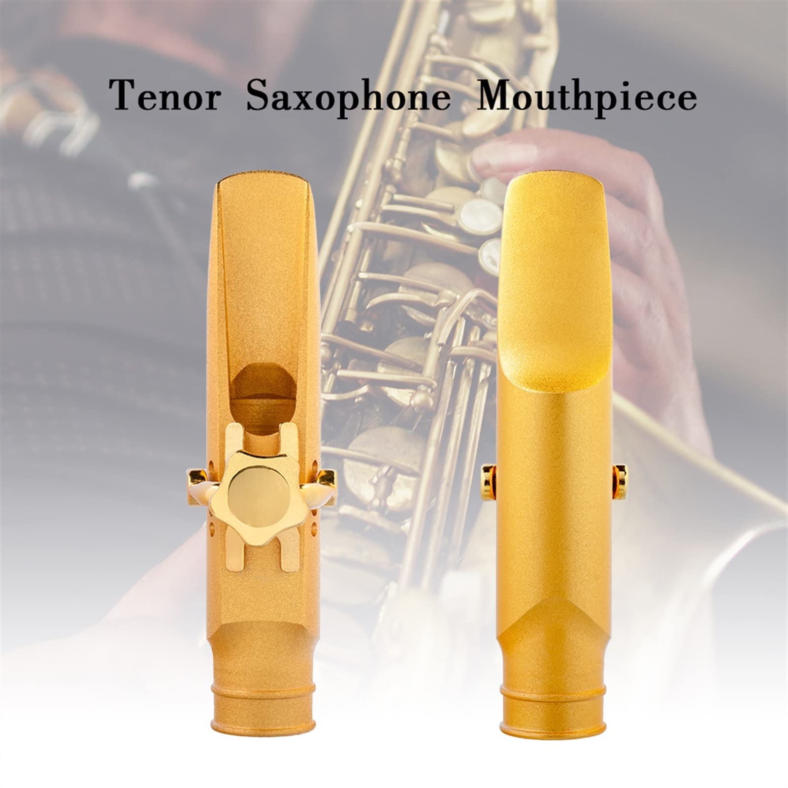 TSTS Bocchino Per Sassofono Tenore Sax Bb Bocchino Per Sassofono Tenore Placcato In Oro Accessori Per Parti Di Sassofono Parti di ricambio per sassofono