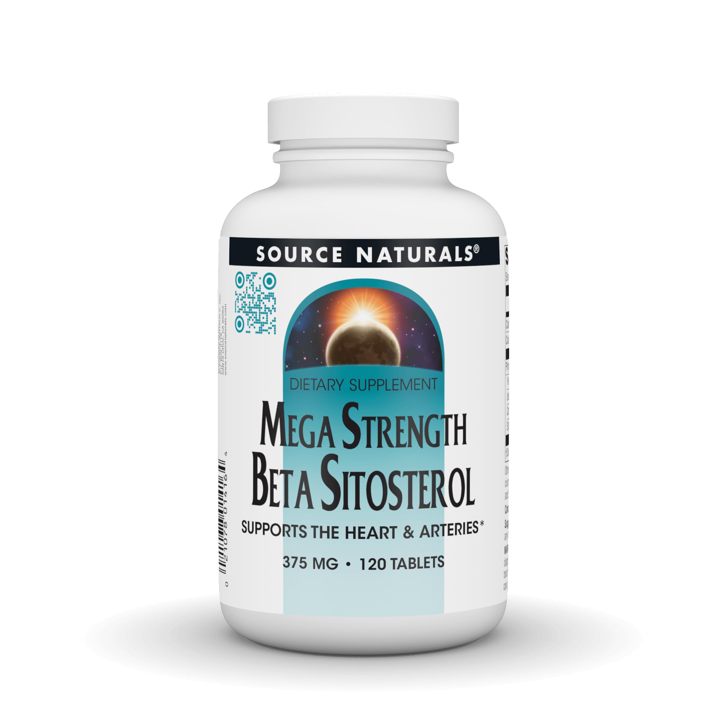 Source Naturals Mega Strength Beta Sitosterol, 375mg - 120 Tablets