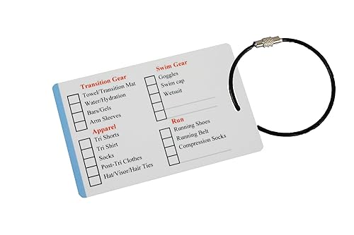 Triathlon Gear Checklist Reminder, Customize, Organize Sports Equipment Bag, Secure