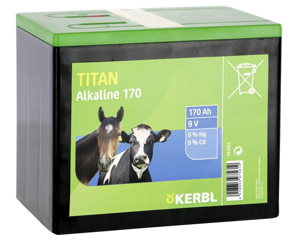 Kerbl Titan 442082 Batterie sèche alcaline 9 V 170 Ah