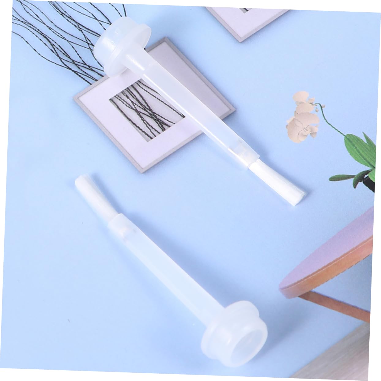 FRCOLOR 3 Set Da 100 Pezzi Di Pennelli Per Immersione Per Unghie Pennelli Per Liquidi Di Ricambio Per Smalto Bianco Per Nail Art Efficiente