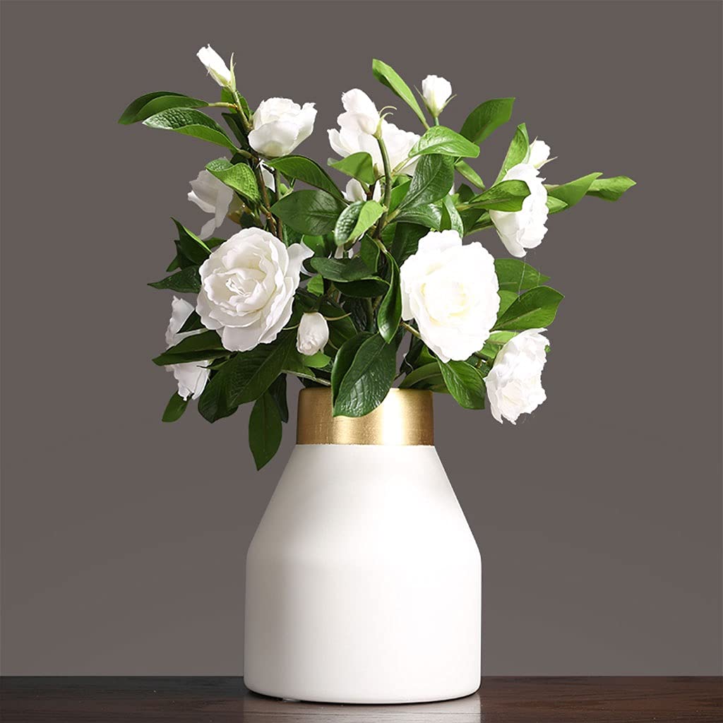 Vaso Moderno semplice vaso in ceramica decorazione soggiorno composizione floreale ingresso in stile europeo creativo decorazione da tavolo con fiori secchi Vaso In Ceramica(B)