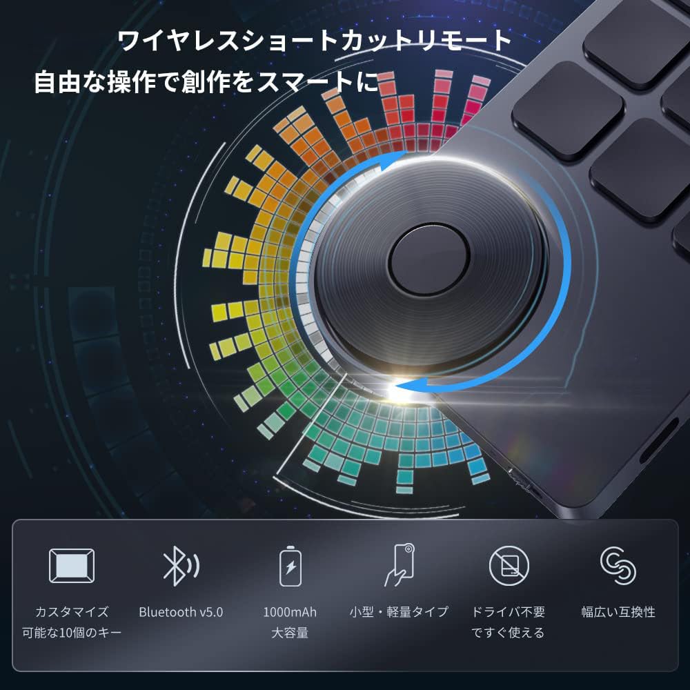 Amazon.co.jp: 左手デバイス ショートカットリモート 片手キーボード