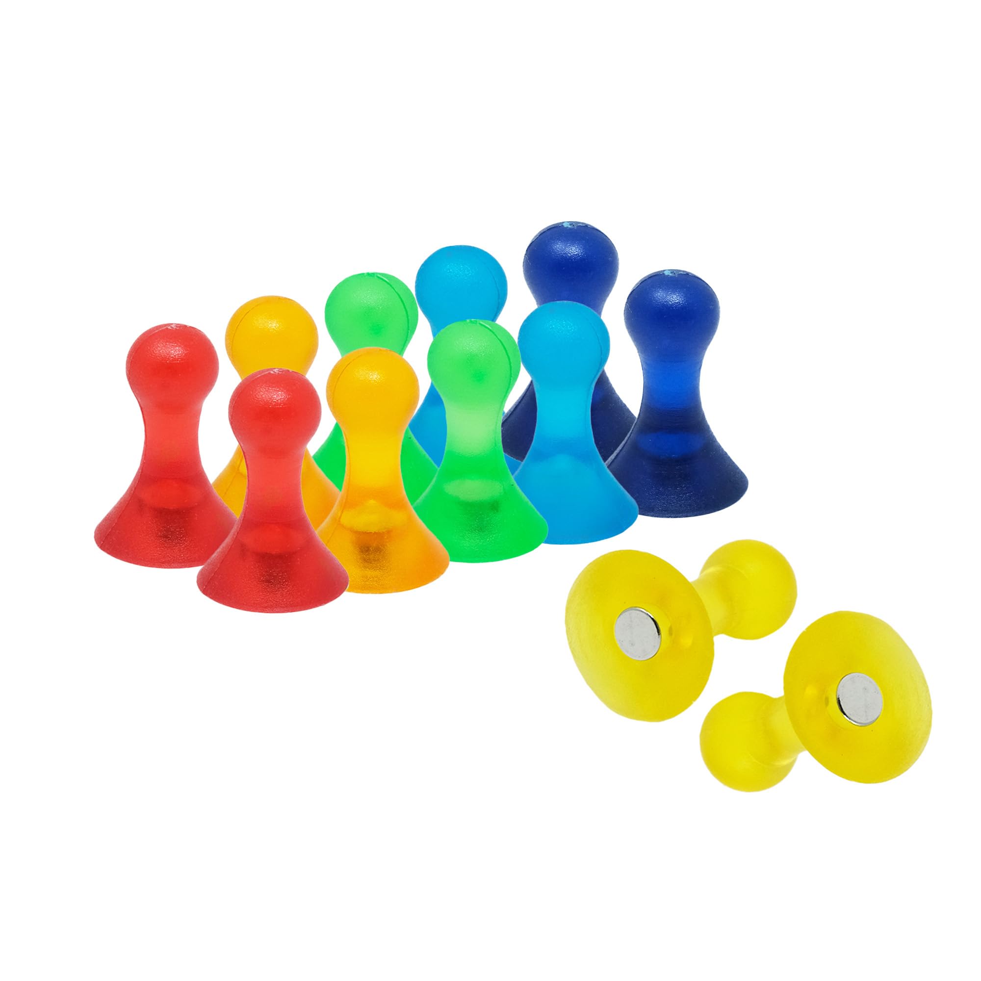 Magneta Dello Skittle Nero Per Frigorifero, Ufficio, Lavagna, Tavola Da Preavviso, Archiviazione - 12mm Dia x 21mm Di Altezza - Pacchetto Di 12