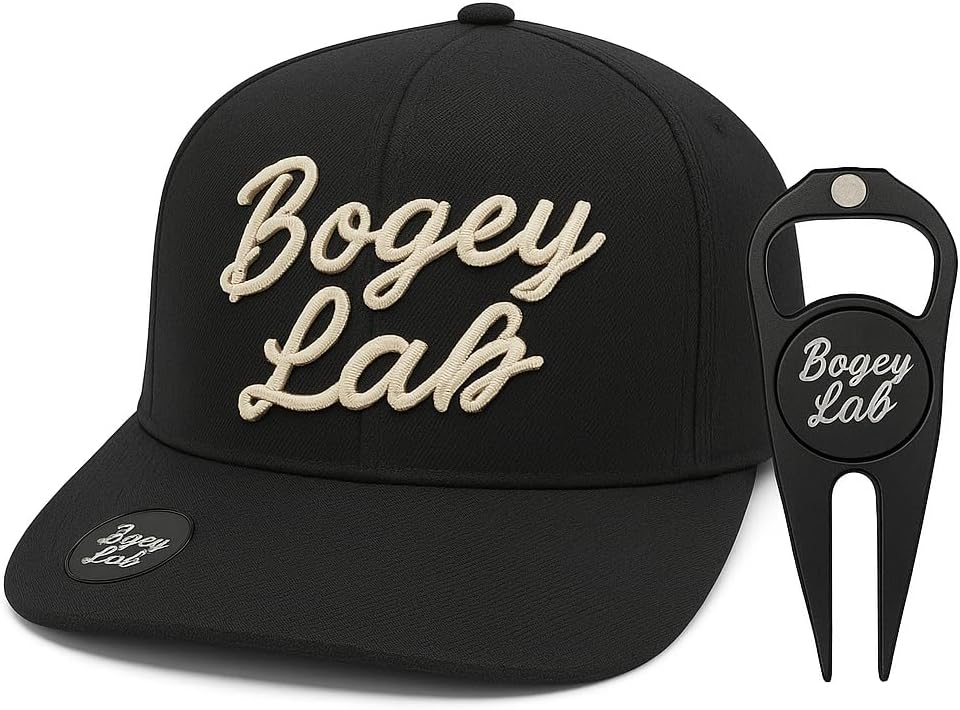 Golf Hat with Ball Marker & Divot Tool | Lightweight Breathable Golf Cap with Magnetic Brim