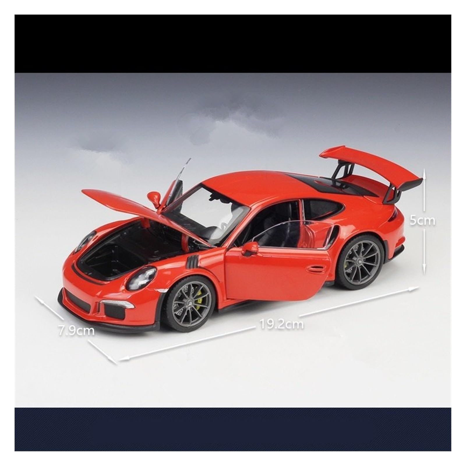 Modelo De Coche De Aleación Fundido A Presión En Metal, Modelo 1:24 para Porsche 911 GT3 RS(Blue)
