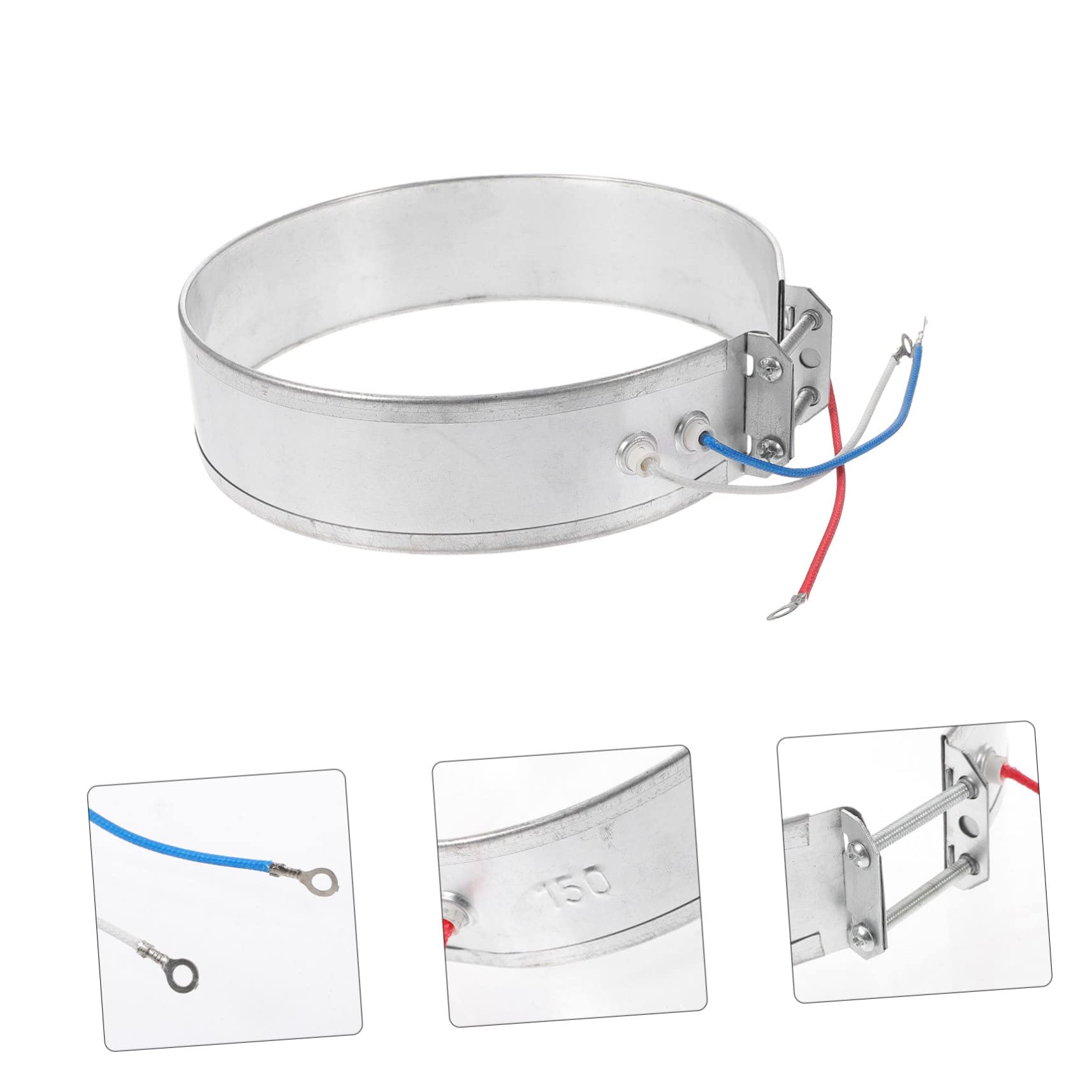 Amosfun 4 Pz Serpentina di riscaldamento bollitore fascia riscaldante fasce riscaldanti bollitore elettrico per acqua calda termosifoni elemento riscaldante per fornello elettrico Silver