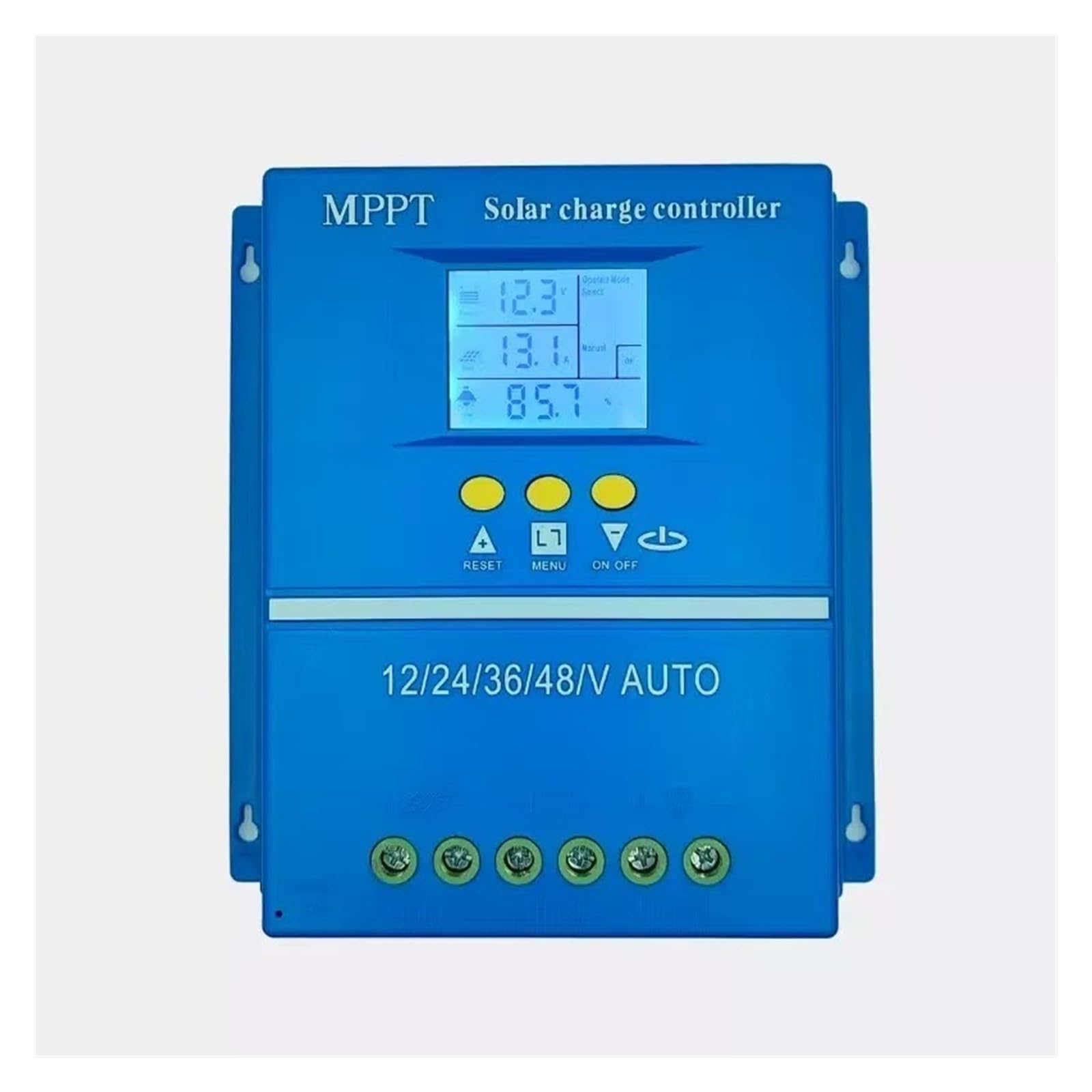 Solar Charge Controller 60A 80A 100A MPPT Solar Charge Controller Auto 12V 24V 36V 48V for Lead-Acid Lithium Battery PV Regulators LCD Display Simple to Operate(60A)