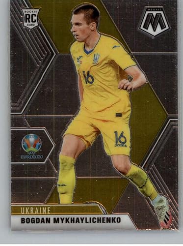 2021 Panini Mosaic UEFA Euro 2020#188 Bogdan Mykhaylichenko Ukraine RC Rookie Card Official SoccerFutbol Trading Card in Raw (NM or Better) Condition