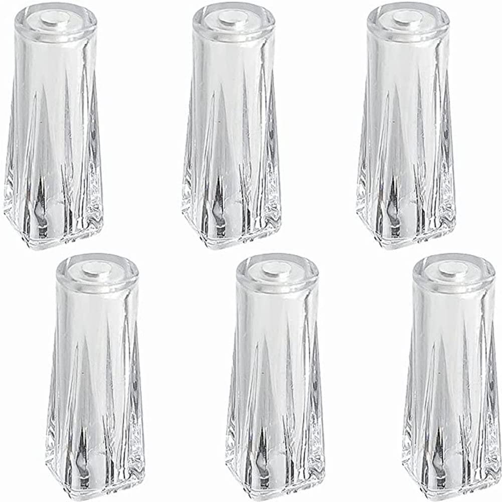 Casiler As Shown Curtain Pull Cord Pendants 6Pcs Clear Plastic Tassel For Blinds Pull Cords Roman Shades Curtain Accessories