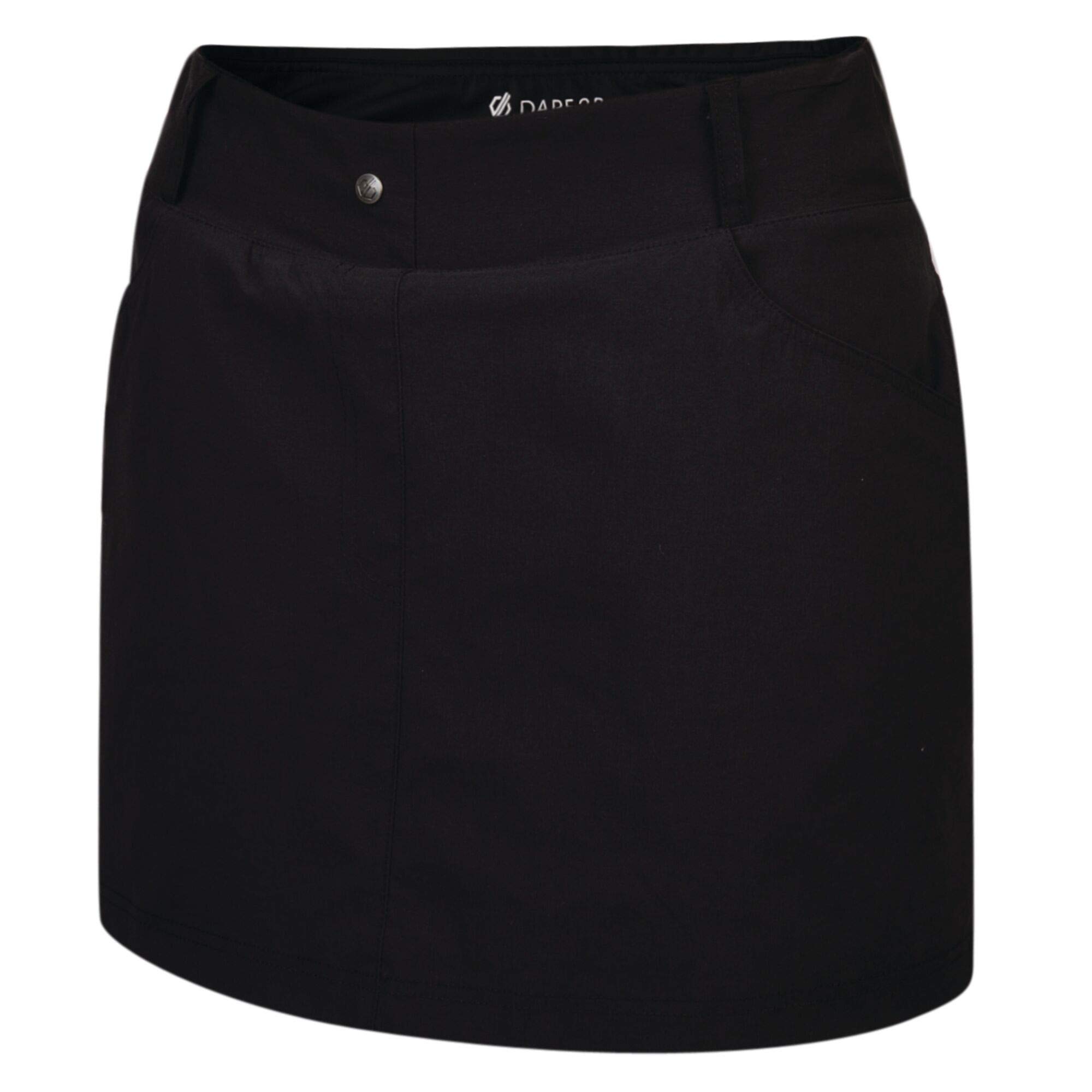 Dare2b Womens Melodic III Lightweight Skort | Weather Resistant Water Repellent with Multiple Zip Pockets Black