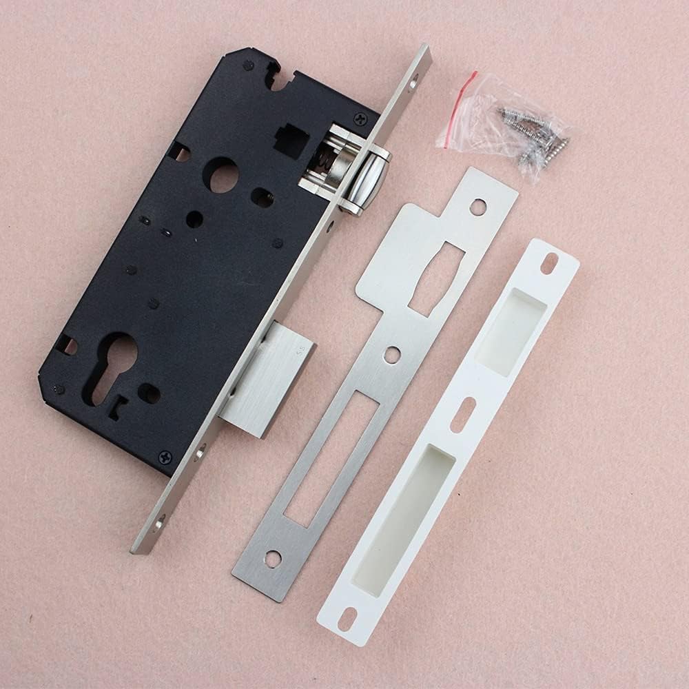 Mortice Sash Locks,Mortice Lock,Door Mortise Stainless Lock Body Steel High Wind Proof Roller Fittings for Bedroom