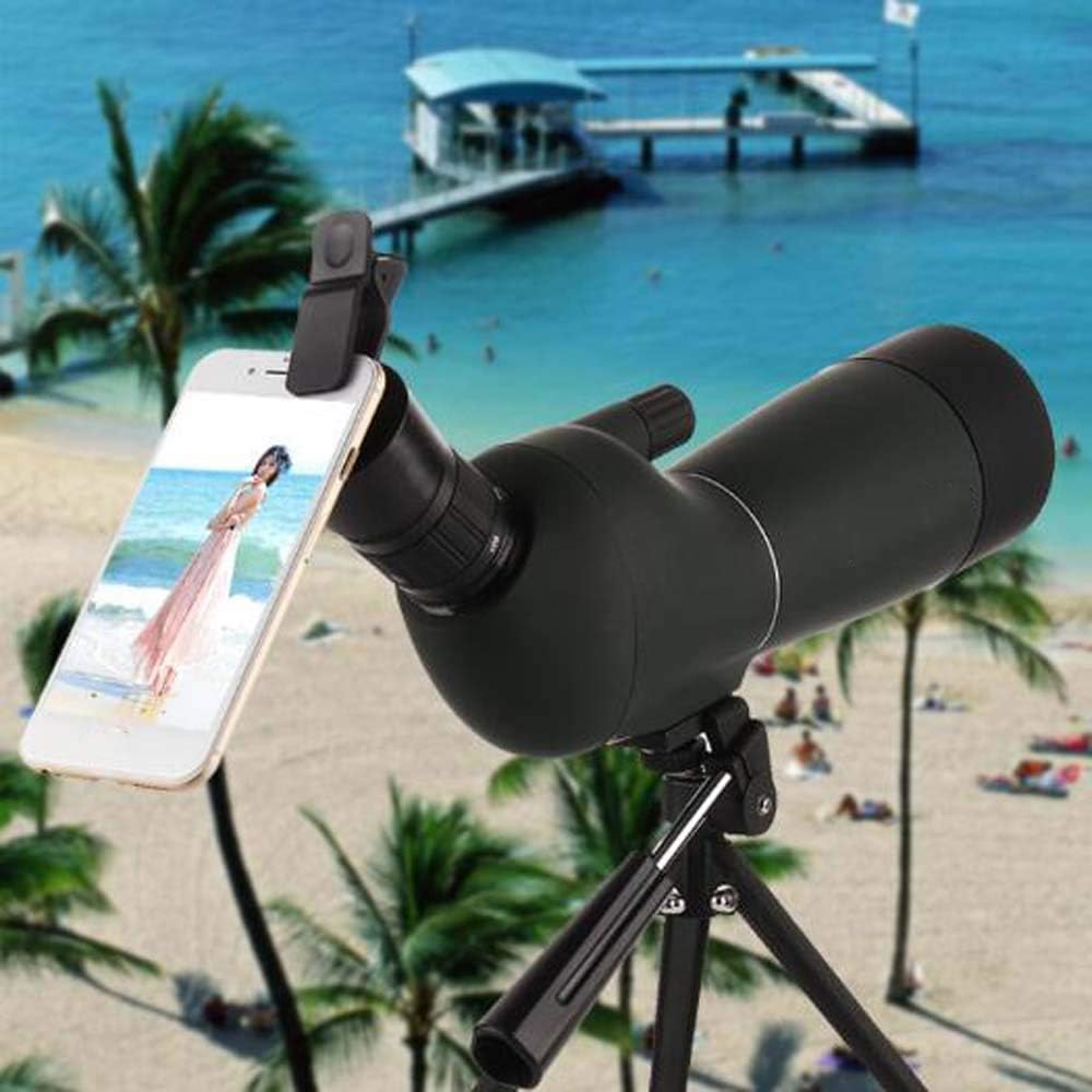 Spotting Scope Telescope Camera Phone Single Tube High-Power High-Definition Night Vision 20-60X60 Zoom Spotting Scope Outdoor