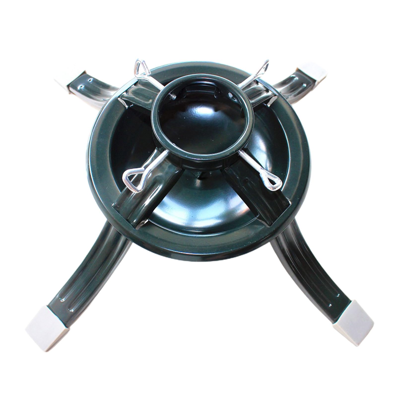 Bottone Strong Iron Christmas Tree Stand Round Shaped Plate Tree Base For Live Trees Holds 2.9 To 3.9