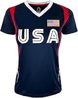 Vista 2 de USWNT Players - Camiseta oficial de la Asociación Nacional de Fútbol Femenino de Estados Unidos, Lavelle USA Flag Camiseta de tallas juveniles